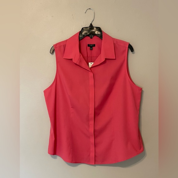 Talbots Petites Button Down sleeveless Top Sz 16P - Picture 2 of 9